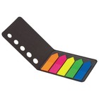 Закладки с липким краем BRAUBERG, 42 х 12 мм, неоновые, 5 цветов по 20 листов - фото 24180302