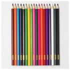 Карандаши ПИФАГОР, 18 цветов, классические, заточенные, картонная упаковка - Фото 2