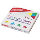 Пластилин «Пифагор», 12 цветов, 240 г, со стеком - Фото 1