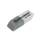 Ластик BRAUBERG Partner, серо-белый, в картонном дисплее, 41×14×8 мм - Фото 4