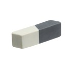 Ластик BRAUBERG Partner, серо-белый, в картонном дисплее, 41×14×8 мм - Фото 7