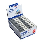 Ластик BRAUBERG Partner, серо-белый, в картонном дисплее, 41×14×8 мм - Фото 10