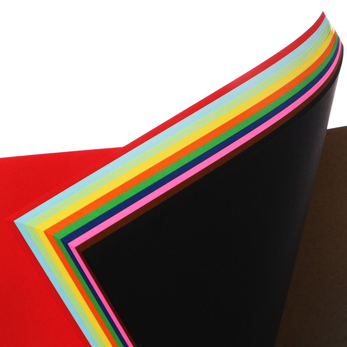 Бумага цветная двухсторонняя А4, 100 листов, 10 цветов, BRAUBERG Kids series, тонированная