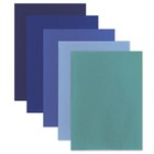 Фетр А4, 5 листов, 5 цветов, BRAUBERG «Оттенки синего» - Фото 3