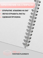 Альбом для рисования BRAUBERG «Благородные кошки», А4, 40 листов, на гребне, плотность листов 110 г/м² - Фото 2