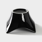 Салатники на деревянной подставке «Инь-Янь.Квадрат», набор 5 предметов: 4 салатника 80 мл, подставка, керамика, белый, чёрный - Фото 5