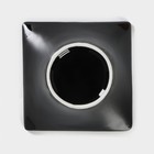 Салатники на деревянной подставке «Инь-Янь.Квадрат», набор 5 предметов: 4 салатника 80 мл, подставка, керамика, белый, чёрный - Фото 6