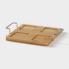 Салатники на деревянной подставке «Инь-Янь.Квадрат», набор 5 предметов: 4 салатника 80 мл, подставка, керамика, белый, чёрный - Фото 7