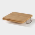 Салатники на деревянной подставке «Инь-Янь.Квадрат», набор 5 предметов: 4 салатника 80 мл, подставка, керамика, белый, чёрный - Фото 8