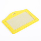 Бейдж-карман горизонтальный, 100х70 мм, ПВХ, жёлтый - Фото 2
