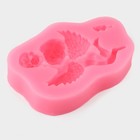 Молд для заливки «Ангел с букетом», силикон, 9.3×6×1.9 см, розовый - Фото 2