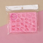 Молд Доляна «Драгоценные камни», силикон, 13,4×9,8 см, цвет розовый - Фото 4