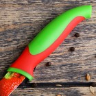 Нож кухонный с антиналипающим покрытием Доляна «Клубника», лезвие 12 см - Фото 4