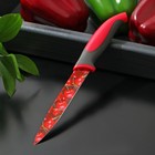 Нож кухонный с антиналипающим покрытием Доляна «Вишенки», лезвие 12 см - фото 4588783