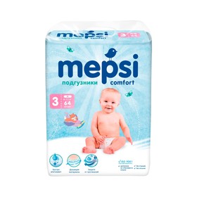 Подгузники Mepsi M (6-11кг), 64шт