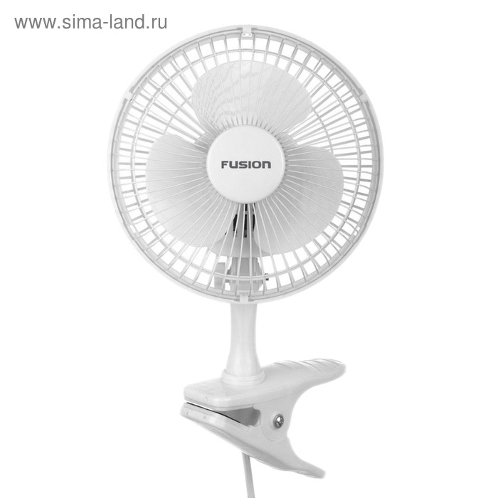 Вентилятор Fusion FTF-15K white, настольный (клипса), белый - Фото 1