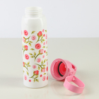 Бутылка для воды пластиковая «Роза», 500 мл, цвет белый - Фото 5
