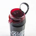 Бутылка для воды пластиковая «Череп», 750 мл, цвет чёрный - Фото 3