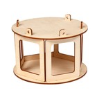 Деревянная кормушка - конструктор для птиц «Беседка», своими руками, 16.5×16.5×10 см, Greengo - Фото 11