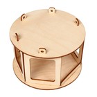 Деревянная кормушка - конструктор для птиц «Беседка», своими руками, 16.5×16.5×10 см, Greengo - Фото 12