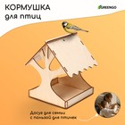 Деревянная кормушка-конструктор для птиц «Дерево» своими руками, 14.5 × 14.5 × 18 см, Greengo - фото 9723398
