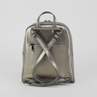 Рюкзак молодёжный на молнии, 1 отдел, 2 наружных кармана, цвет серебро - Фото 3