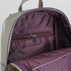 Рюкзак молодёжный на молнии, 1 отдел, 2 наружных кармана, цвет серебро - Фото 5