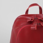 Рюкзак молодёжный на молнии, 1 отдел, 2 наружных кармана, цвет бордовый - Фото 4