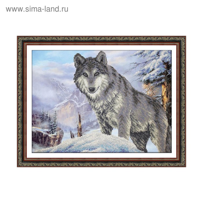 Набор для вышивания бисером Паутинка «Волк» - Фото 1