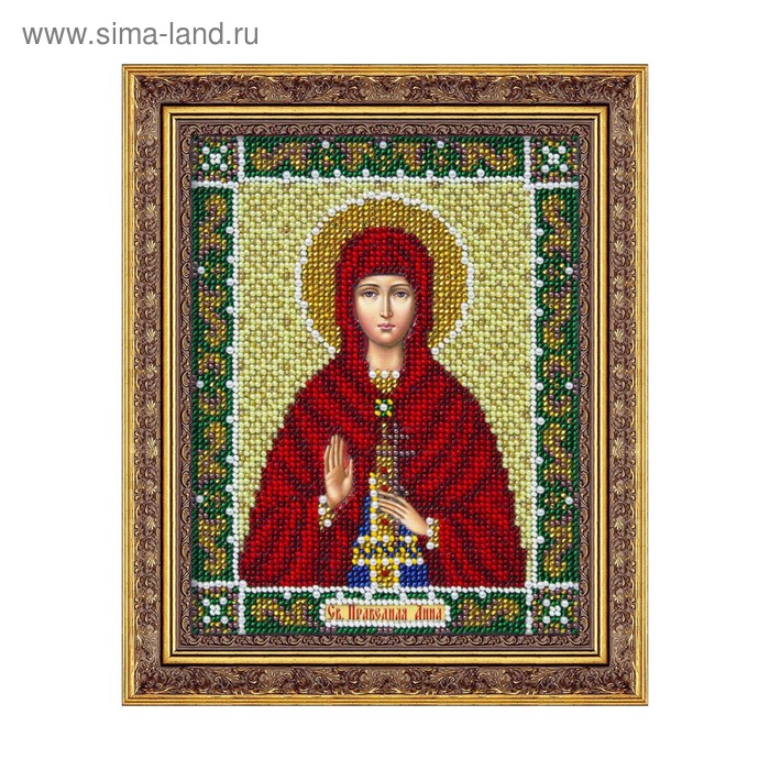 Набор для вышивания бисером Паутинка «Святая пророчица Анна» - Фото 1