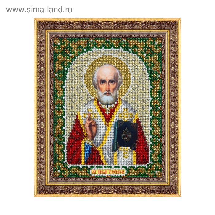 Набор для вышивки бисером «Святой Николай Чудотворец» - Фото 1