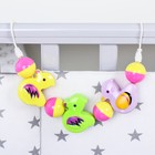 Растяжка Крошка Я «Забавные зверята» на кроватку/коляску, 3 игрушки - Фото 9