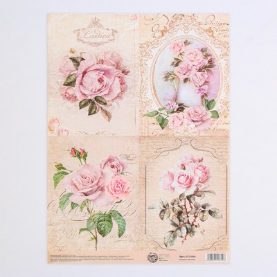 Декупажная карта Ladies life, 21 × 29,7 см