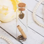 Баночка стеклянная с пробковой крышкой и запиской - пожеланием, МИКС - Фото 1