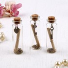 Баночка стеклянная с пробковой крышкой и запиской - пожеланием, МИКС - Фото 3