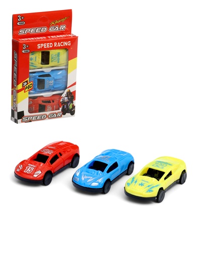 Машина «Гонка», набор 3 шт., цвет МИКС