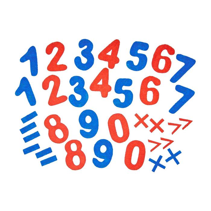 Набор дидактический «Цифры», с игровым полем, 39 деталей - фото 1909837308