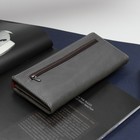 Кошелёк женский, 6 отделов, отдел для кредиток и монет, цвет серый - Фото 2