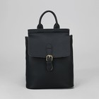 Рюкзак-сумка на молнии, отдел с перегородкой, наружный карман, цвет чёрный - Фото 2