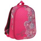 Рюкзак каркасный Stavia 38 х 30 х 16 см, эргономичная спинка, для девочки, «Ажур», розовый - Фото 2