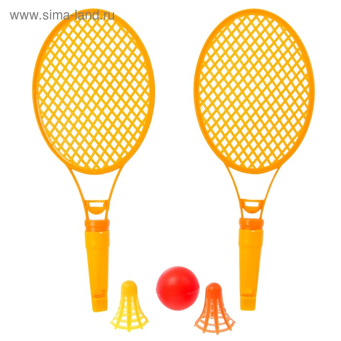 Набор ракеток "Крутой теннис": 2 ракетки, 1 мяч - Фото 1