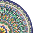 Ляган узбекский Риштанская Керамика «Орнамент», d=31 см, синий - Фото 3