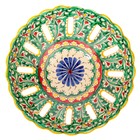 Фруктовница Риштанская Керамика "Цветы", 25 см, микс - Фото 2