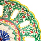 Фруктовница Риштанская Керамика "Цветы", 25 см, микс - Фото 4