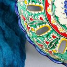 Фруктовница Риштанская Керамика "Цветы", 25 см, микс - Фото 7