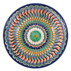 Ляган узбекский Риштанская керамика «Узоры», для плова, d=33 см, глубокий, синий - Фото 5