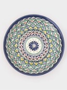 Ляган узбекский Риштанская керамика «Узоры», для плова, d=24.5 см, синий - Фото 2