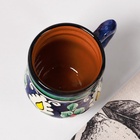 Кружка Риштанская Керамика «Цветы», 330 мл, синяя - Фото 4