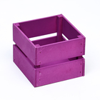 Ящик реечный лиловый, 11,5 х 10,5 х 9 см - фото 24995408