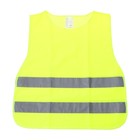 Жилет сигнальный Airline, со светоотражающими полосами, детский, р. 30-34, желтый - Фото 1